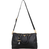 Prada Vitello Daino Leather Bauletto Handbag