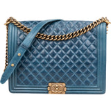 Chanel Quilted Calfskin Jumbo Boy Crossbody Bag