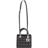 Cristian Dior Quilted Patent Cannage Lady Dior Handbag