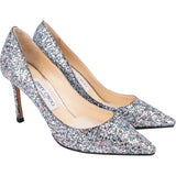 Jimmy Choo Multicolor Leather Glitter Romy Pumps (38)