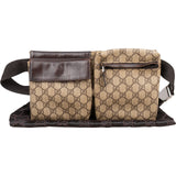 Gucci Monogram GG Supreme Canvas Belt Crossbody Bag