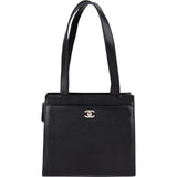 Chanel Caviar Leather Coco Mark Tote Shoulder Bag