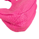 Bottega Veneta Pink Intrecciato Leather Campana Hobo Shoulder Bag