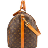 Louis Vuitton Monogram Canvas Keepall 55 Bandoulière Travel Bag