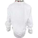 Gucci White Wool Floral Embroidered Collar Shirt (IT44 / 17,5)
