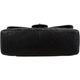 Chanel Quilted Caviar Leather Jumbo Single Flap Crossbody Bag
