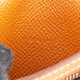 Hermès Gold Brown Epsom Leather H Béarn Compact Wallet