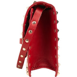 Valentino Garavani Red Calfskin Rockstud Crossbody Bag
