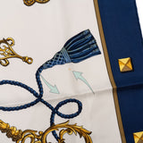 Hermès Les Clés Silk Carre 90 Scarf Tuch