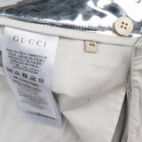 Gucci Silver Metallic Flared Pants (IT46 / DE42)