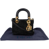 Christian Dior Suede Mini Lady Dior Handbag