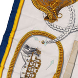 Hermès Grand Apparat Silk Carre 90 Scarf Tuch