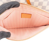 Louis Vuitton Monogram Damier Azur Canvas Neverfull MM Shoulder Bag