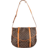Louis Vuitton Monogram Canvas Saumur 40 Crossbody Bag