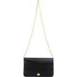 Christian Dior Grained Leather Vintage Chain Bifold Crossbody Bag