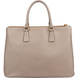 Prada Grey Saffiano Leather Galleria Handbag