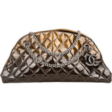 Chanel Quilted Patent Leather Ombre Mademoiselle Bowling Shoulder Bag