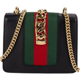 Gucci Black Leather Small Sylvie Crossbody Bag