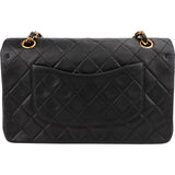Chanel Quilted Lambskin Medium 24K Gold Double Flap Shoulder Bag