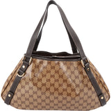 Gucci Monogram GG Patent Coated Canvas Abbey Shoulder Bag