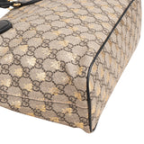 Gucci Monogram GG Supreme Bee Print Small Tote Handbag
