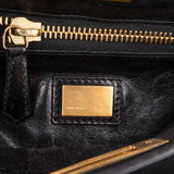Fendi Black Calfskin Peekaboo Handbag