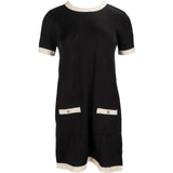 Chanel Black & White Knit Short Sleeve CC Button Short Sleeve Dress (FR38 / DE36)