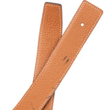 Hermès Bicolor Epsom Leather Reversible Palladium H Belt (85)