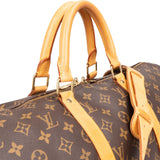 Louis Vuitton Monogram Canvas Keepall 50 Bandoulière Travel Bag