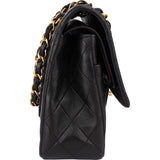 Chanel Quilted Lambskin 24K Gold Medium Double Flap Crossbody Bag