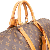 Louis Vuitton Monogram Canvas Keepall 55 Bandoulière Travel Bag