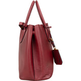 Prada Red Saffiano Leather Double Handbag - vintageandkickz