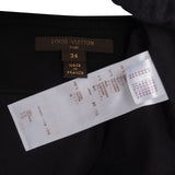 Louis Vuitton Black Leather Trim Asymmetrical Wrap Skirt (FR 34 / DE 32)