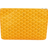 Goyard Orange Goyardine Monogram Senat PM Clutch