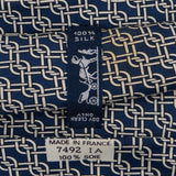 Hermès Printed Chain Silk Tie Krawatte