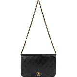 Chanel Quilted Lambskin 24K Gold Single Flap Shoulder Bag