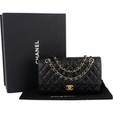 Chanel Quilted Lambskin Medium Double Flap Shoulder Bag