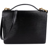 Louis Vuitton Noir Epi Leather Monceau Handbag