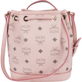 MCM Pink Monogram Visetos Mini Drawstring Crossbody Bag?