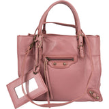 Balenciaga Pink Leather City Handbag