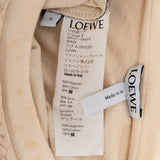 Loewe Cream Wool Anagram Emblem Fringed T-Shirt Top (S)