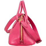 Miu Miu Pink Madras Leather Top Handle Bauletto Dome Handbag