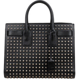 Saint Laurent Grained Leather Studded Sac de Jour Handbag