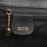Gucci Black Grained Leather Padlock Top Handle Handbag