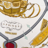 Hermès Springs Silk Carre 90 Scarf Tuch