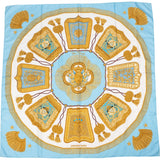 Hermès Fêtes et Combats Silk Carre 90 Scarf Tuch