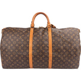Louis Vuitton Monogram Canvas Keepall 60 Bandoulière Travel Bag