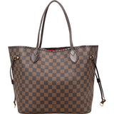 Louis Vuitton Monogram Damier Ebene Canvas Neverfull MM Shoulder Bag