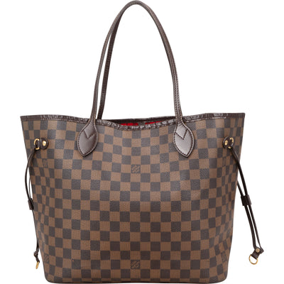 Louis Vuitton Monogram Damier Ebene Canvas Neverfull MM Shoulder Bag