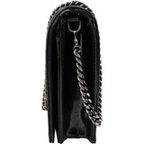 Christian Dior Patent Micro-Cannage Leather Diorama Wallet On Chain Crossbody Bag
